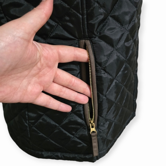 Oso Casuals Black Quilted Vest Woman Size L - Picture 4 of 12